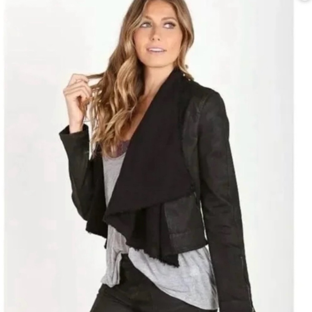 Free People Drape Moto Jean Jacket Women’s